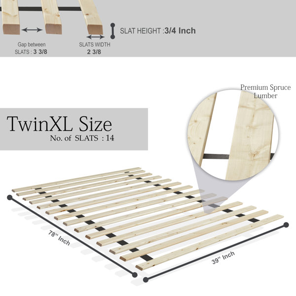 Alwyn Home Audra Folding Wood Bed Slats & Reviews Wayfair